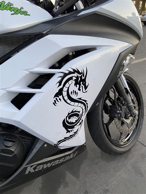 Black dragon car/motorcycle decals | Etsy