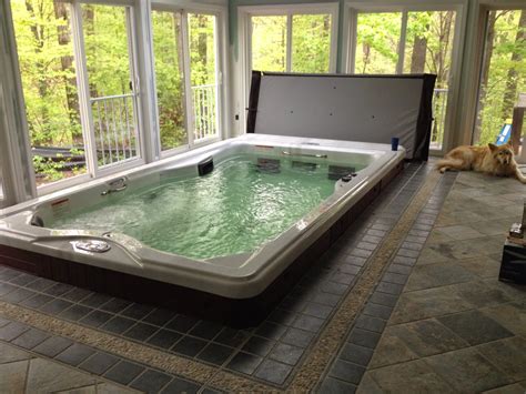 Mainly Hot Tubs and Swim Spas: Indoor Swim Spa by Crocker Sales New England Much easier than an ...