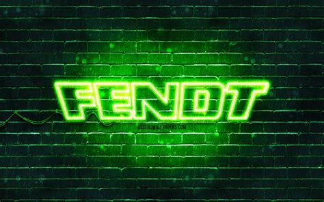 Download wallpapers Fendt green logo, 4k, green brickwall, Fendt logo ...