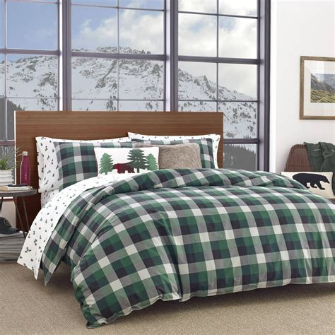 Eddie Bauer Birch Cove Plaid Green Comforter Set, Full/Queen - Walmart ...