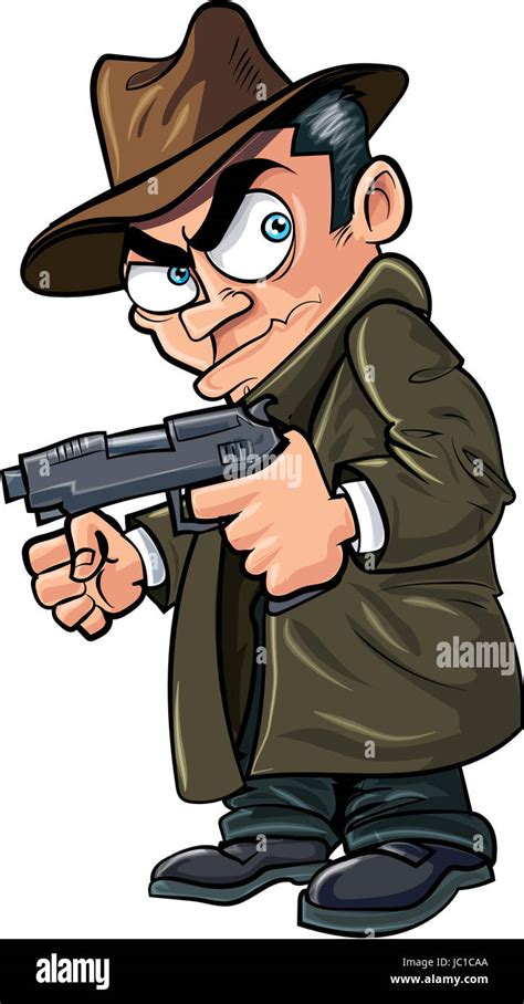 Cartoon Gun Gangster High Resolution Stock Photography and Images - Alamy