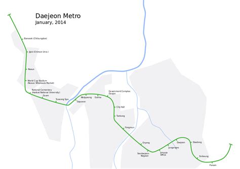 Daejeon Metro — Map, Lines, Route, Hours, Tickets