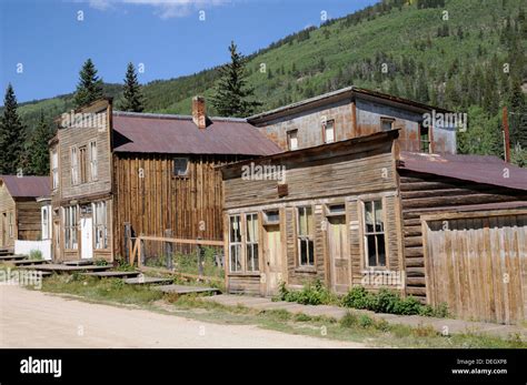 Original structures, St Elmo Ghost Town, Colorado Stock Photo - Alamy