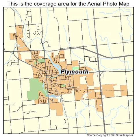 Aerial Photography Map of Plymouth, WI Wisconsin