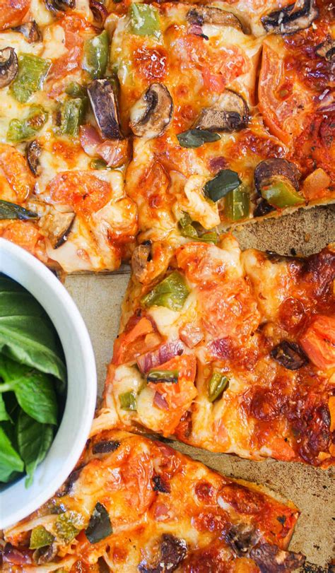 Easy Sheet Pan Veggie Pizza with Store-Bought Pizza Dough