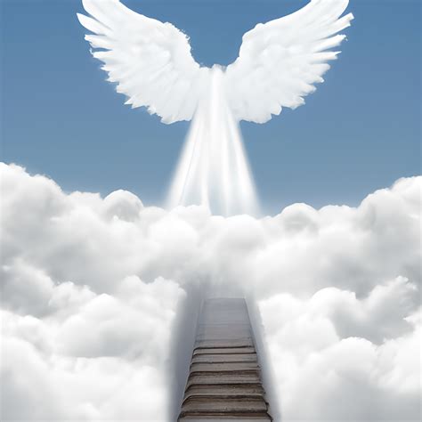 Stairway to Heaven with Angel Wings · Creative Fabrica