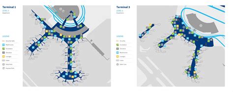 Terminals Toronto Pearson International Airport YYZ Map