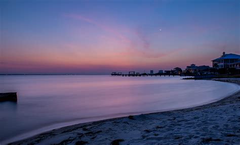 Seashore during night time, pensacola beach HD wallpaper | Wallpaper Flare