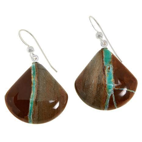 Jay King Sterling Silver Boulder Variscite Drop Earrings - 9311689 ...