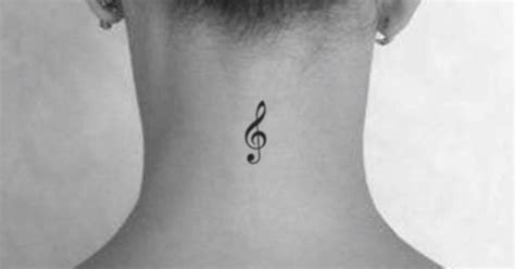 Treble clef temporary tattoo, get it here