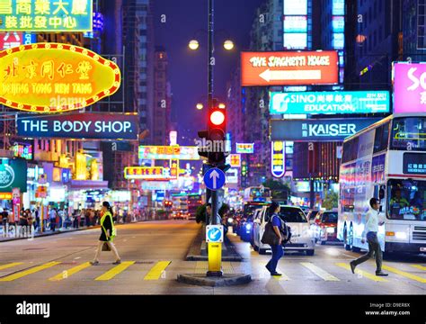 Nathan Road in Hong Kong Stock Photo - Alamy