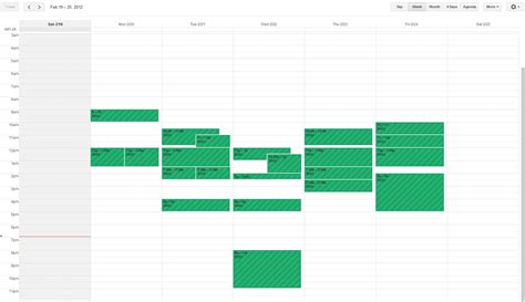 layout - How can I create a weekly calendar view for an Android Honeycomb application? - Stack ...