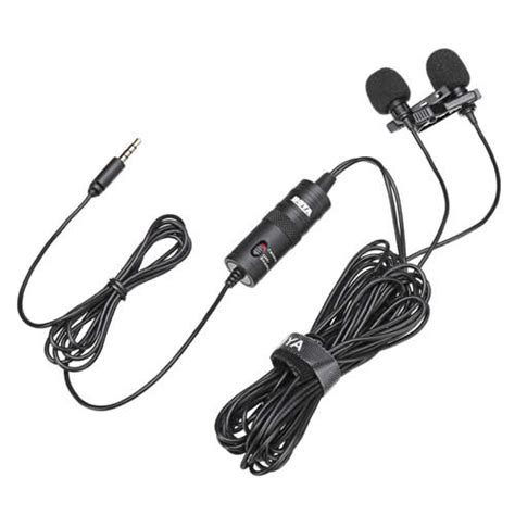 Boya By-M1dm (Double Mic) Omni Directional Dual Lavalier ...