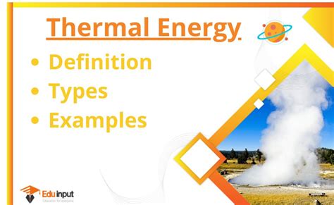 Thermal Energy-Definition, Types, And Examples