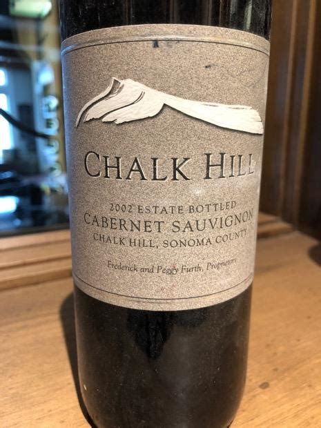 2002 Chalk Hill Cabernet Sauvignon, USA, California, Sonoma County ...