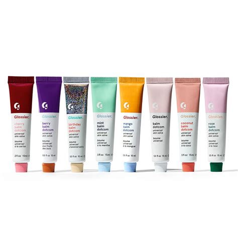 Glossier Balm Dotcom Set, All 8 Balm Dotcoms, for less. | Glossier balm dotcom, Glossier balm ...