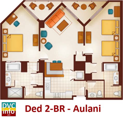 Aulani, Disney Vacation Club Villas - Room Floor Plans | DVCinfo Community