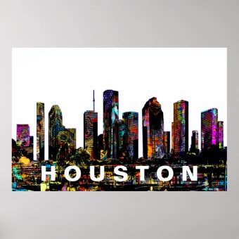 Houston, Texas covered in graffiti Poster | Zazzle