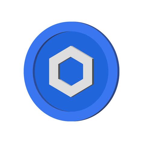 Chainlink crypto coin. Cryptocurrency isometric illustration. 13741665 ...