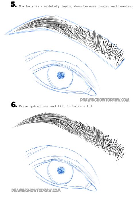 How to Draw Eye Brows Step by Step Drawing Tutorial - How to Draw Step by Step Drawing Tutorials