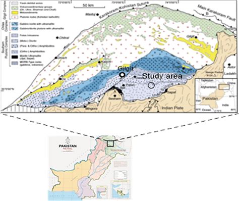 Geological Map of Gilgit-Baltistan, Pakistan, modified after (Petterson ...