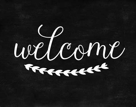 Welcome Printable Sign