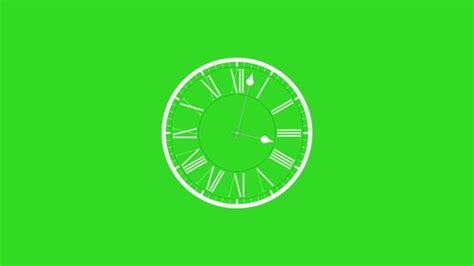 Clock Green Screen Moving Clock Images Stock Footage Video (100% ...