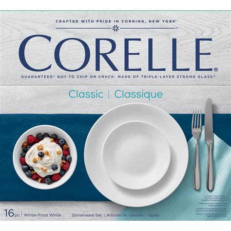 Corelle Winter Frost White 16pc Set Each | Woolworths