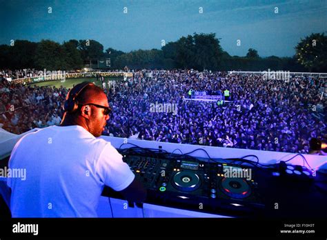 Idris Elba performs a DJ set at Goodwood Racecourse in West Sussex at the last of their 'Three ...