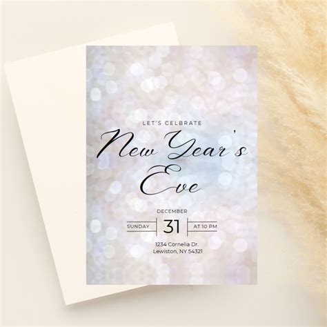 Customizable New Years Party Invitation Holiday Party - Etsy