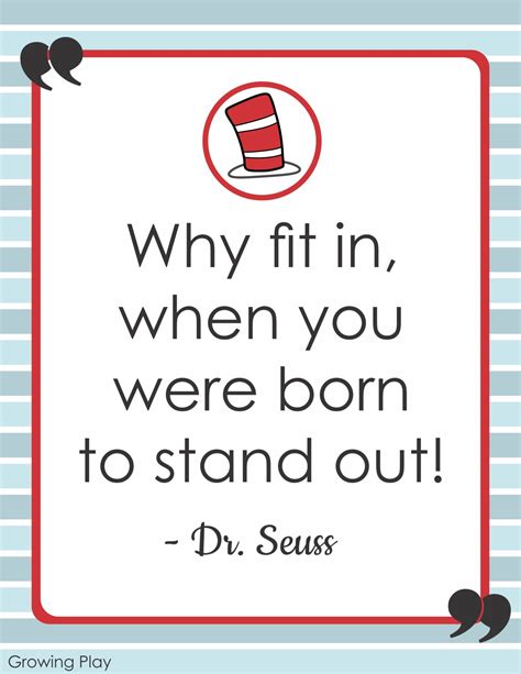 Dr. Seuss Word Search Packet and Posters - 10 Inspirational Quotes - Growing Play