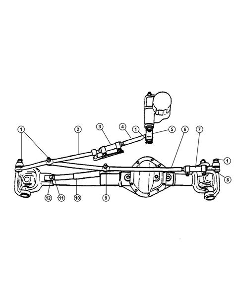 2005 Dodge Ram 2500 End package. Tie rod. Drag link - 05086144AC ...