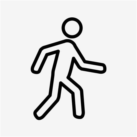 Walk Vector Hd PNG Images, Vector Walking Icon, Walking, Walk, Running ...