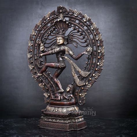 Brass Natraj Statue - Antique Finish – Truly Earthy