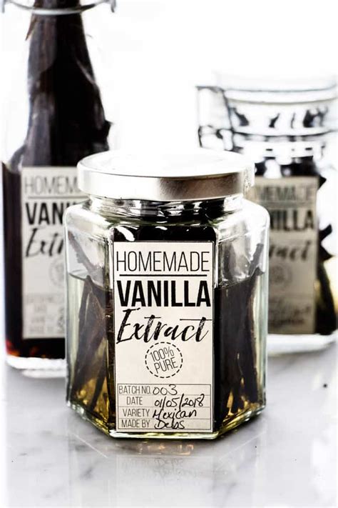 How To Make Homemade Vanilla Extract (With Labels) • Salted Mint