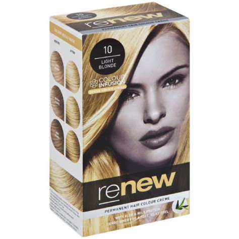 Renew Colour Infusion Permanent Hair Colour Creme Light Blond 10 - Clicks