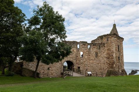 Saint Andrews Castle with Tourists in the Main Gate Editorial Image ...