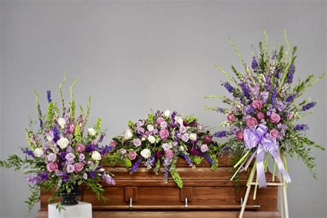 Purple Casket Spray - Ramsgate Floral Designs