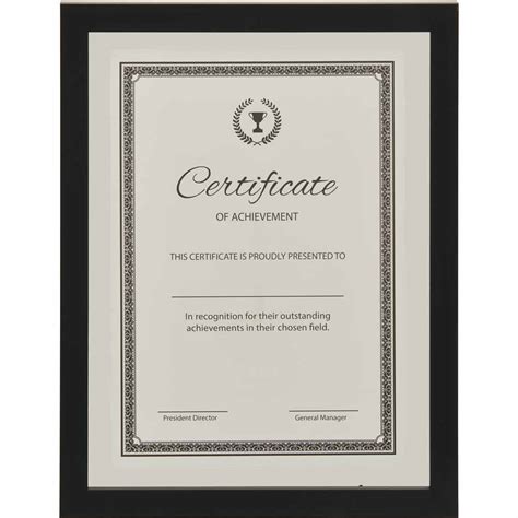 Wilko Glass Black Certificate Frame A4 | Wilko