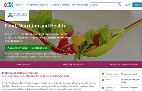 6 Best Nutrition Courses, Classes and Certificates Online