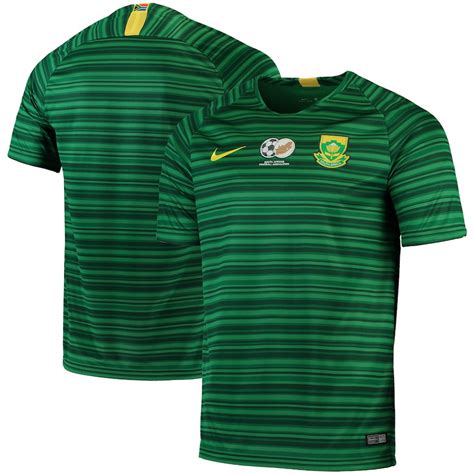 Nike South Africa National Team Green/Yellow 2018 Away Replica Stadium Jersey