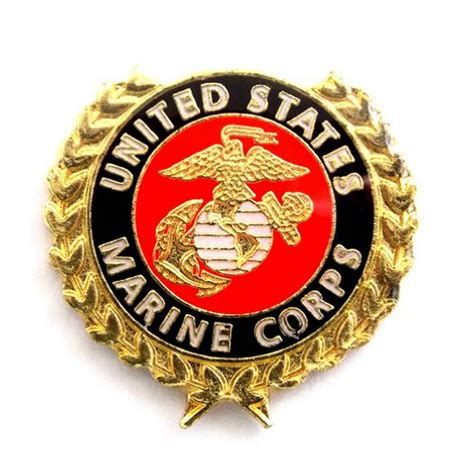 USMC EGA United States Marine Corps With Gold Leaves Lapel Hat Pin Military PPM6010 (1 pin ...