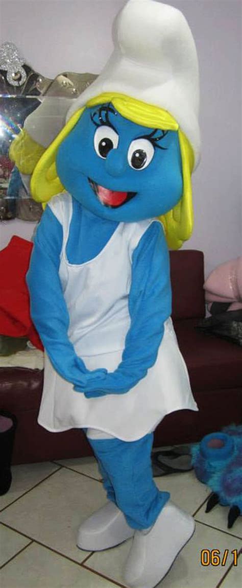 Smurfette Mascot Costume Adult Costume by AdultMascotCostumes