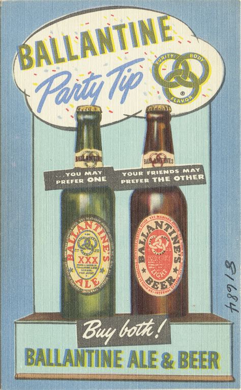 File:Ballantine party tip. . . you may prefer one, your friends may prefer the other, buy both ...