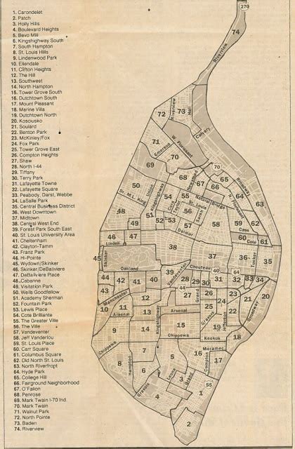 Map Of St Louis Neighborhoods - Maping Resources