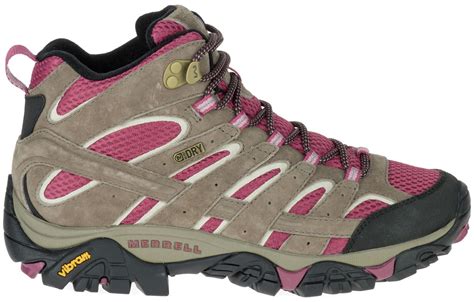 Merrell - Merrell Women's Moab 2 Mid Waterproof Hiking Boots (Boulder/Blush, 10.5) - Walmart.com