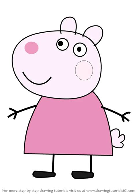 How to Draw Suzy Sheep from Peppa Pig (Peppa Pig) Step by Step ...