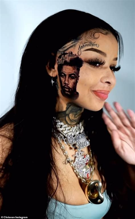 Chrisean Rock gets new tattoo of baby daddy Blueface on her FACE and ...