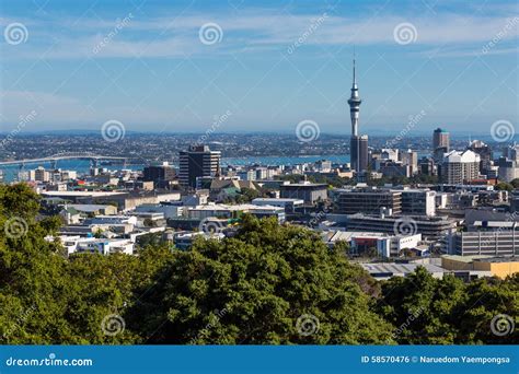 Auckland Cityscape, , New Zealand Stock Photo - Image of sail, capital ...