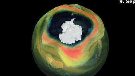 This is the ozone hole over Antarctica | World News | Sky News